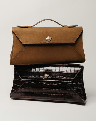Brown clutch bags